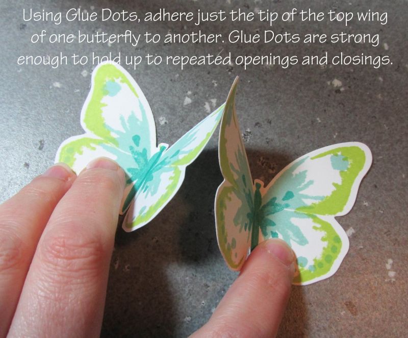 Triple Butterfly Pop Up Card tutorial Lyssa Stampin Up technique bold butterflies rubber stamping sizzix card ideas