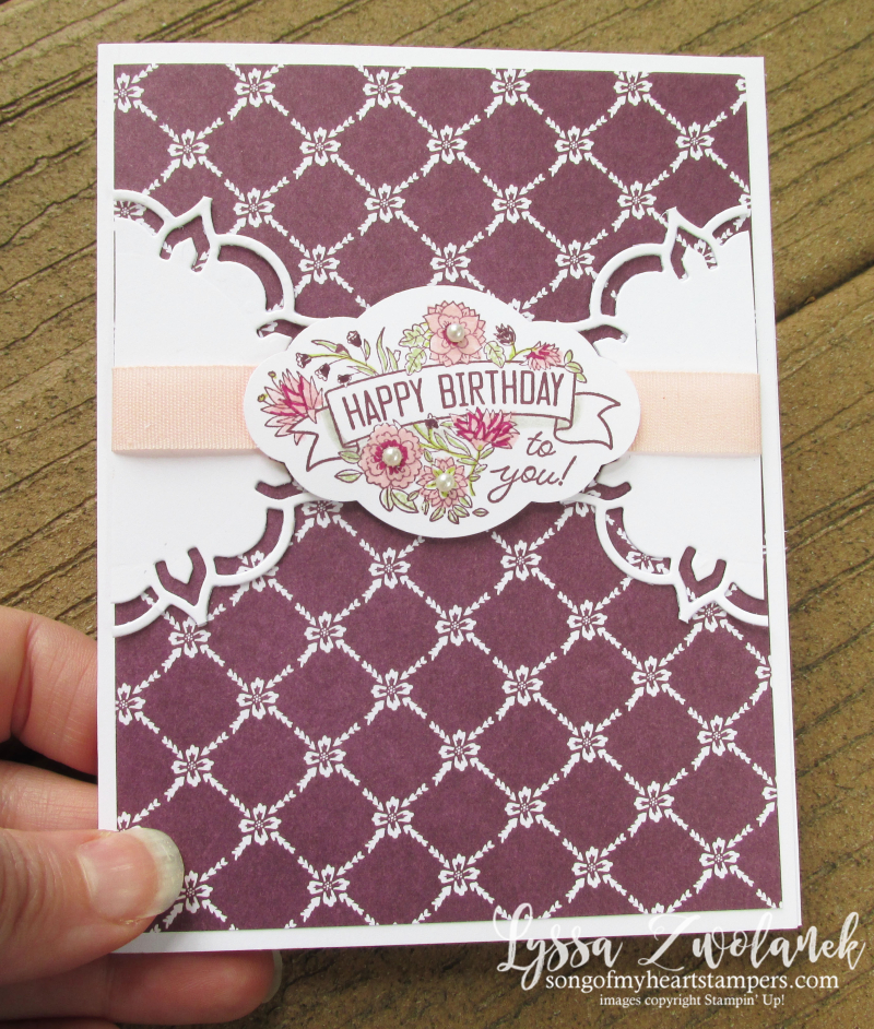 Label Me Pretty Punch Bunch Stampin Up Lyssa cardmaking rubber stamping tutorials