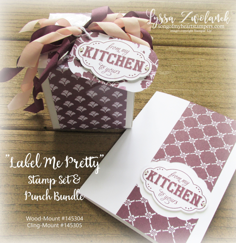 Label Me Pretty Punch Bunch Stampin Up Lyssa rubber stamping tutorials