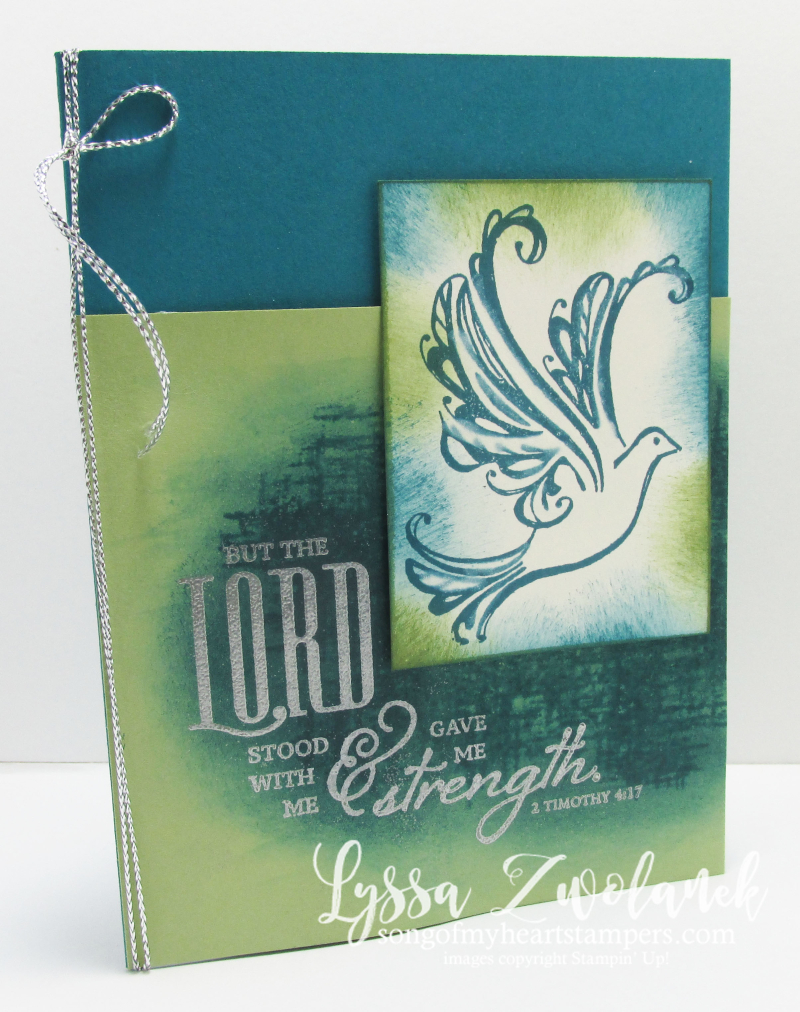 Strength Prayers Praying Card Stampin Up Dove Scripture verse