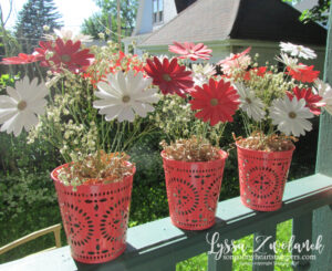 Mini Photo Tutorial: DIY Paper Daisy Centerpieces