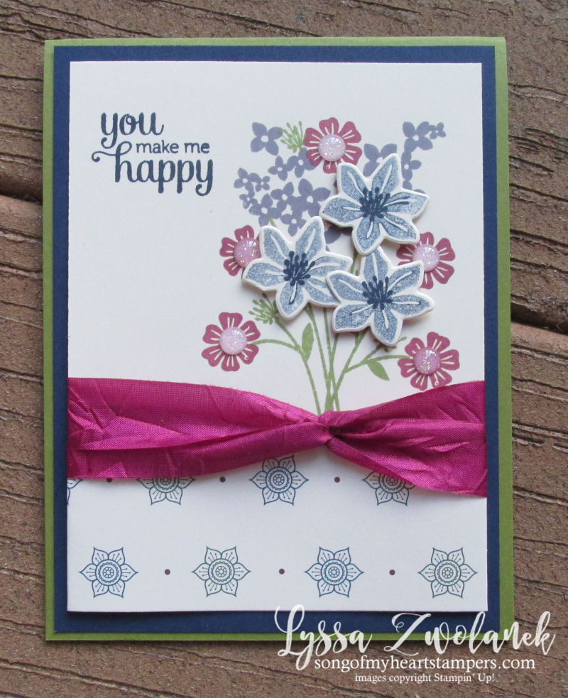 Beautiful Bouquet Flirty Flowers framelits thinlets stampin up floral stamp set tutorial cardmaking rubber stamps