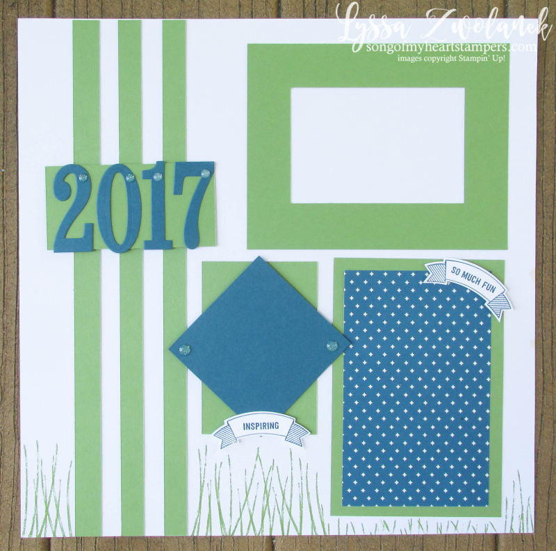 One Sheet Wonders Scrapbooking Summer School Stampin Up layouts sketches scrapbook team album pages