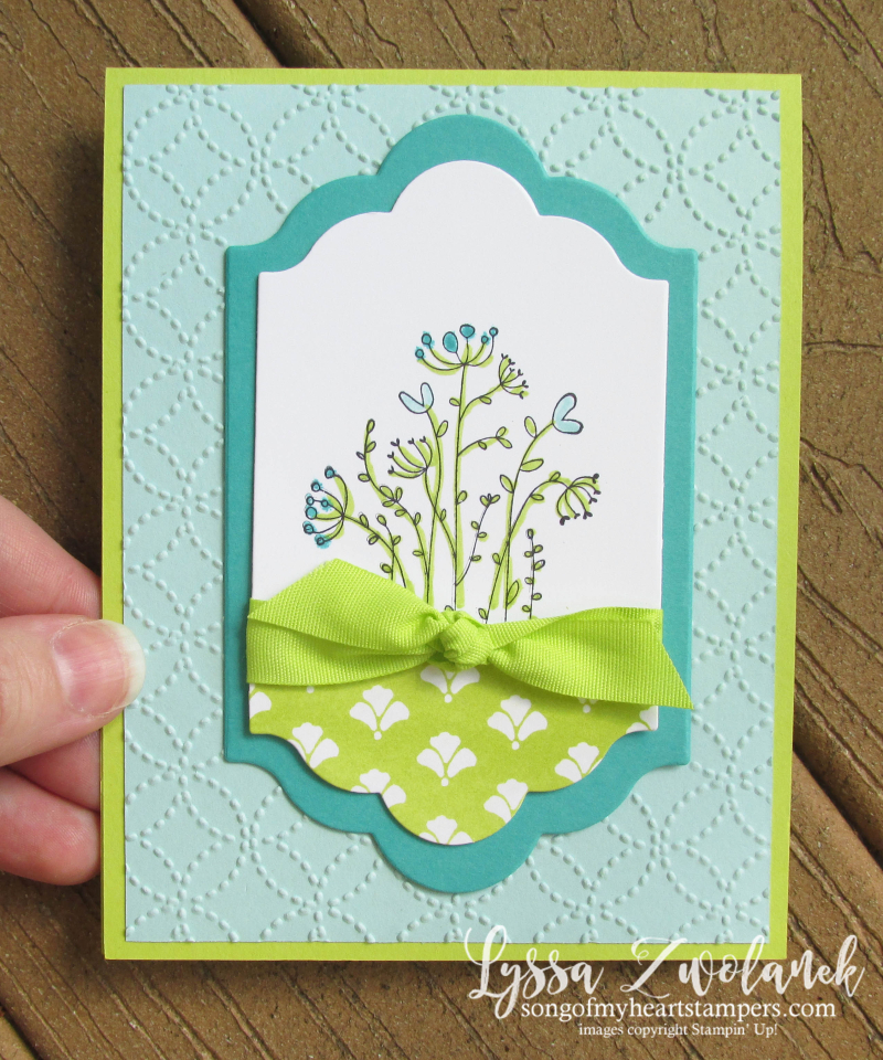 Flirty Flowers new stampin up catalog lots labels framelits big shot lemon lime twist