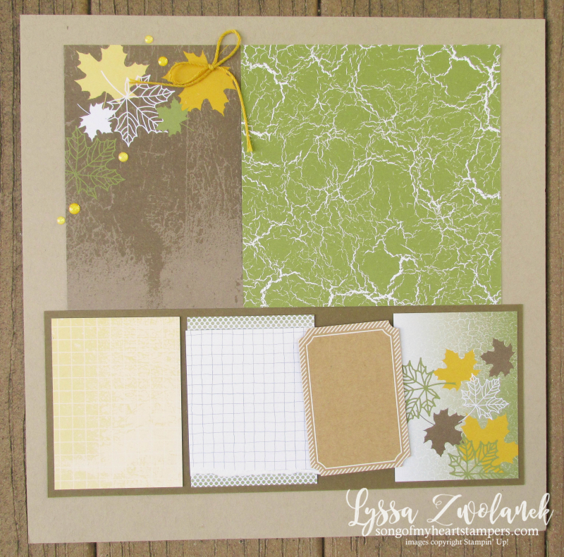 Autumn Leaves Color Theory Memories More Stampin Up scrapbooking fall 31 pages days Lyssa