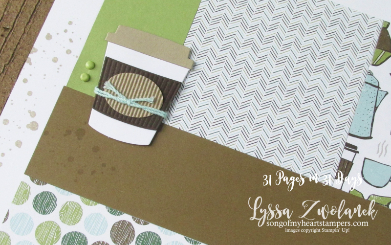 Coffee Break Suite Cafe papers scrapbooking summer school 31 pages in days stampin up Lyssa