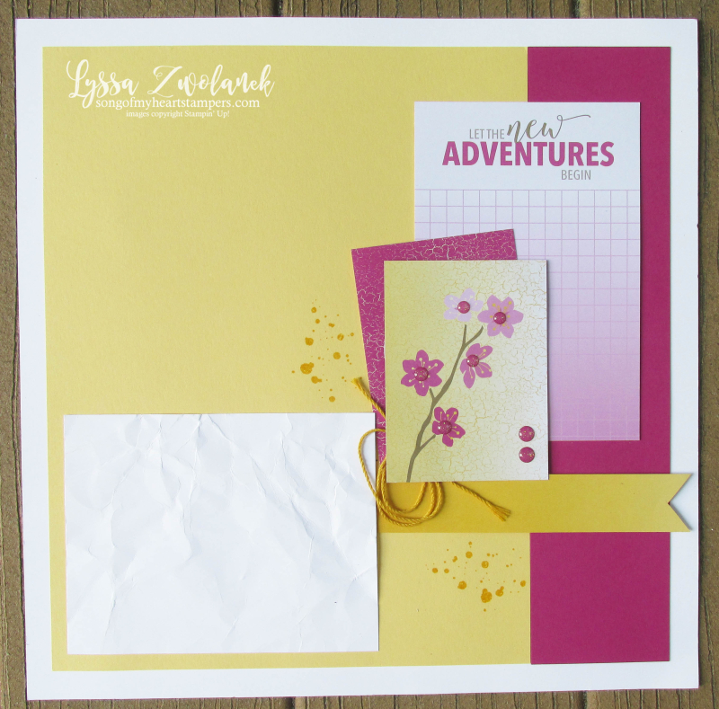 Memories more pocket traditional stampin up card scrapbook layout Lyssa pages 31