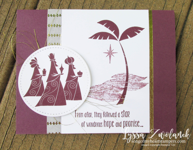 Three Wise Men from afar Christmas year cheer holiday cardmaking rubber stamps Stampin Up