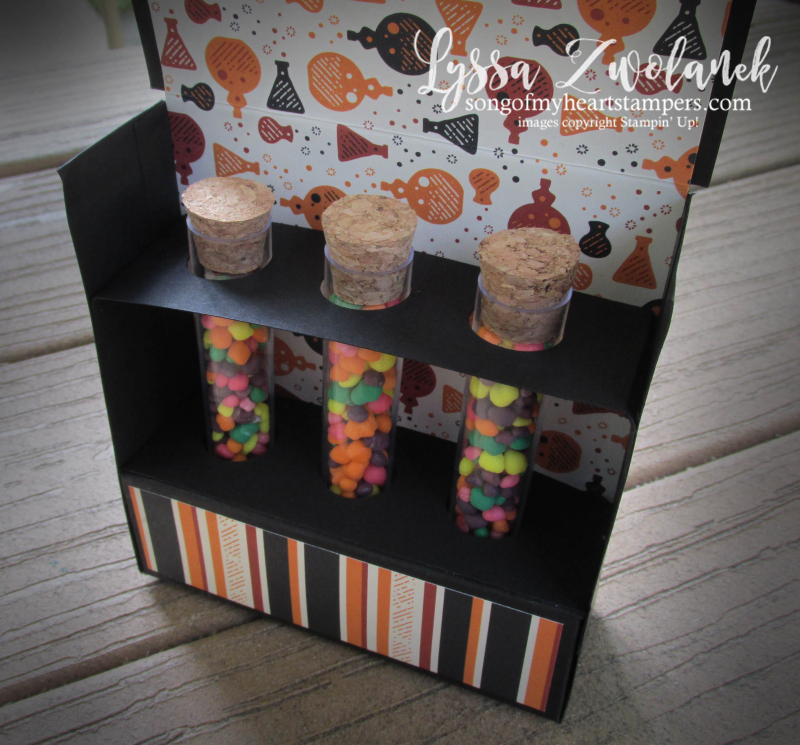 Treat Tubes test kit Nerds M&Ms Stampin Up halloween Spooky Night multiple box holders tutorial