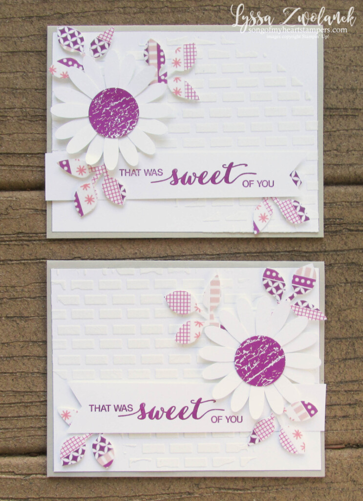 Berry Burst embossing paste Daisy Punch Stampin Up leaves washi tape pink sweet card Dare to Dream