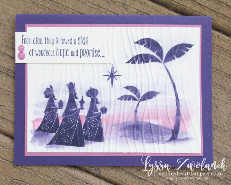 Wise Men from afar Stampin Up bethlehem Christmas star DIY cards rubber stamps