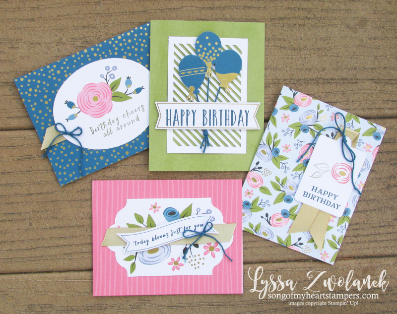 Perennial Birthday card box stationery set project kit Stampin Up cards cardmaking Lyssa