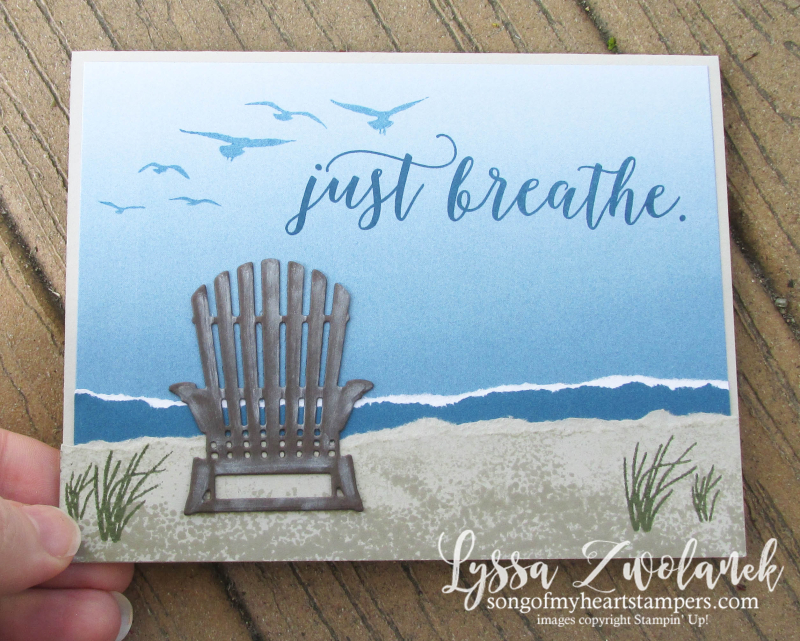 Color Theory beach seaside lakeside shore adirondack chair Ombre Painter's Swatch Colors Stampin Up Sizzix