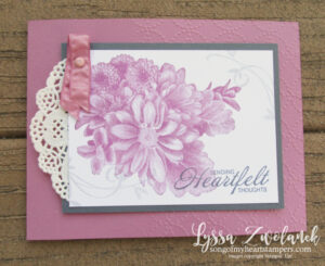 Heartfelt Blooms plus Beautiful Peacock sympathy card