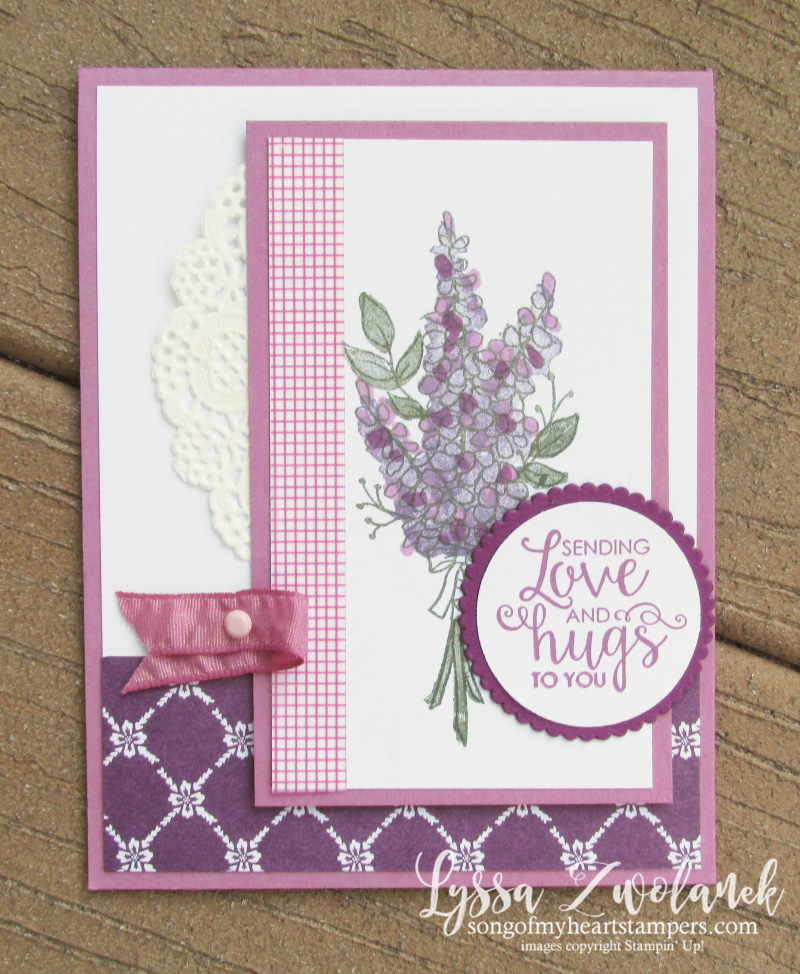 Lots lavender saleabration stampin up rubber stamps wildflower stamparatus sweet sugarplum