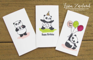 Party Pandas plus Narrow Note Cards equals easy fun!