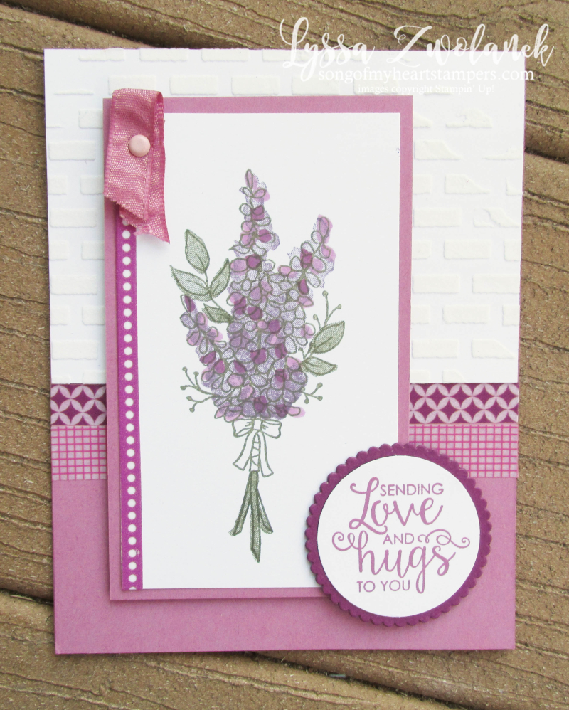 Lots of lavender saleabration stampin up rubber stamps wildflower stamparatus sweet sugarplum