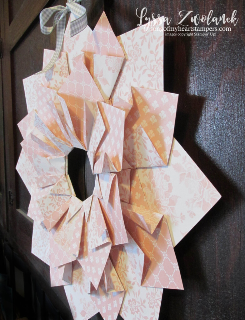 Quilted paper wreaths extra large double papercrafts craft DIY wreath idea front door