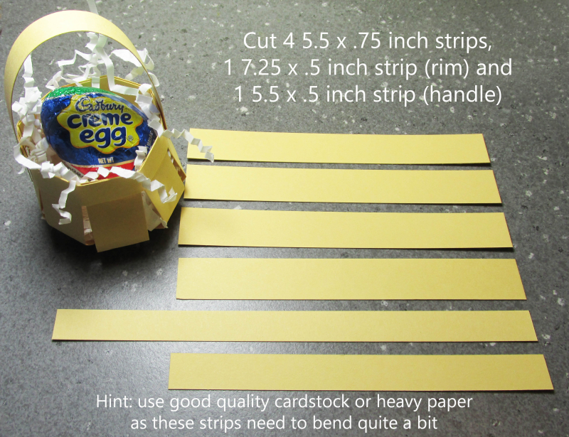 Cadbury egg mini basket creme tutorial paper box free Stampinup 1