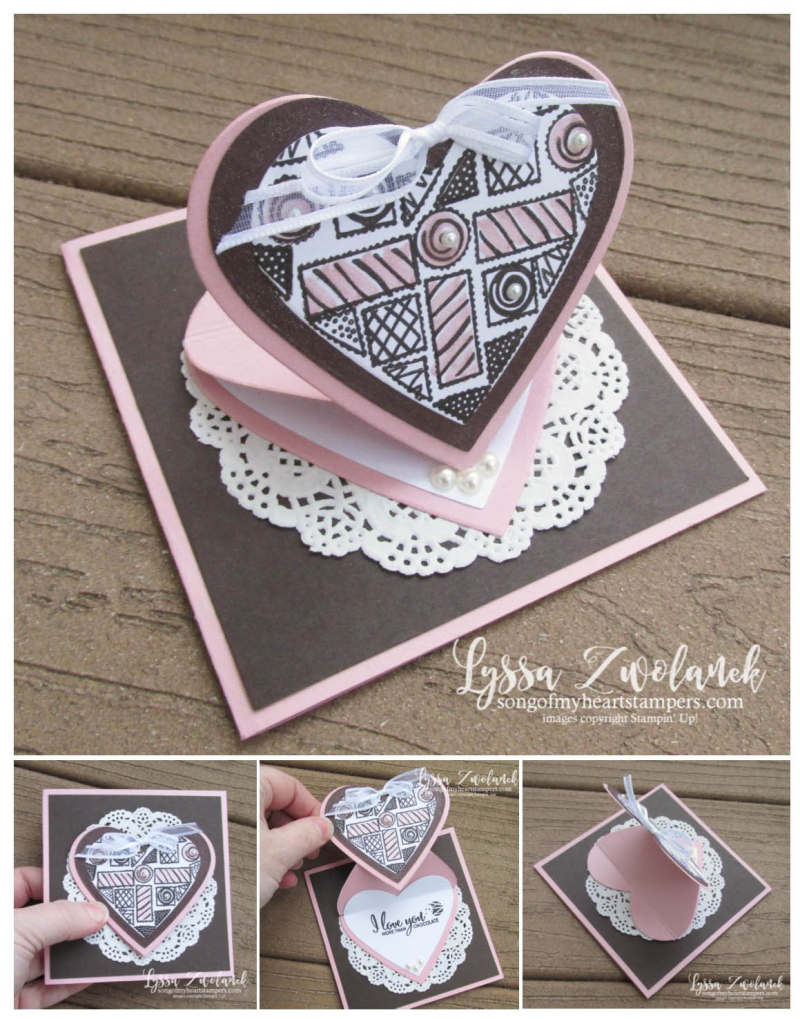 Heart Pop Up mini valentine chocolate box card