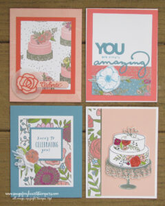 Sweet Soiree foil embossed papers make elegance a snap