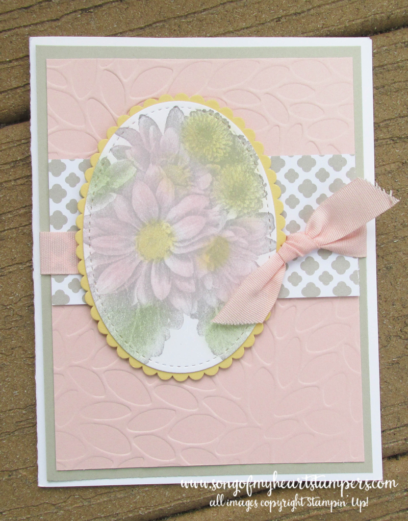 Heartfelt Blooms free stamp set SAB 2018 Stampin Up saleabration daisy cardmaking layouts