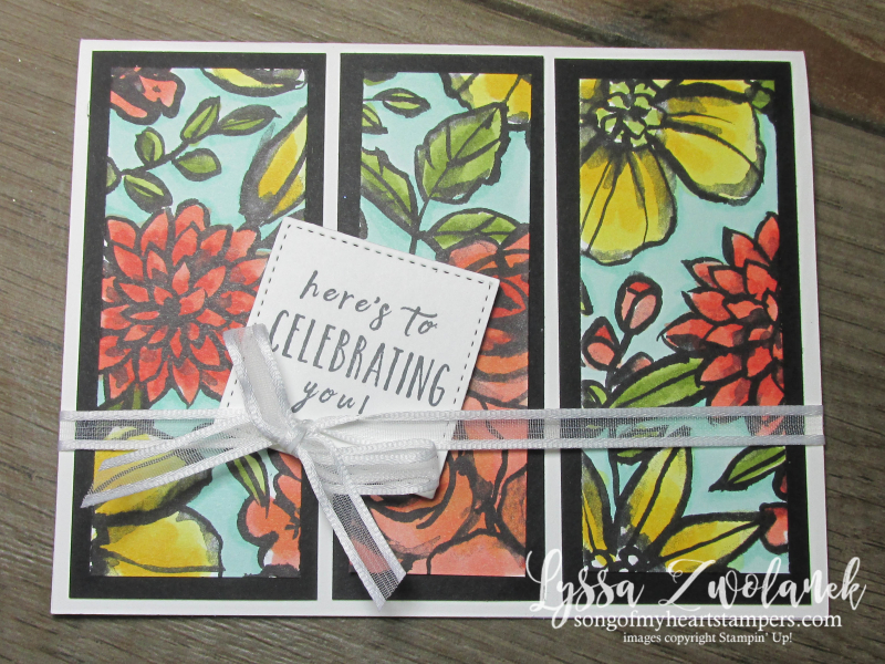 Petal Passion black white coloring Stampin Up alcohol Blends tropical flowers stamps