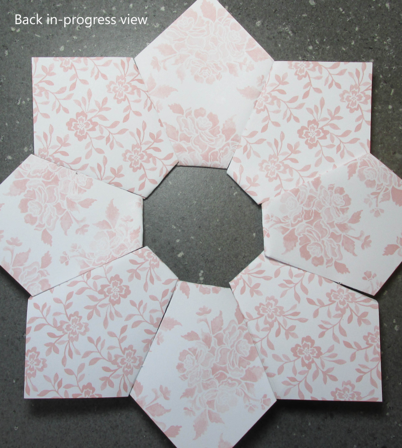 Quilted Paper wreath double tutorial 7