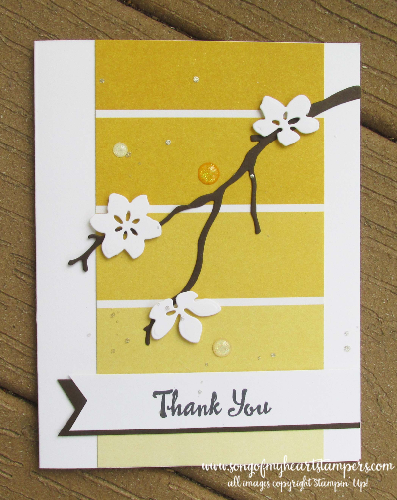 Color Theory Papers Cherry Blossom branch spring Stampin Up sizzix die cuts framelits thinlets sale