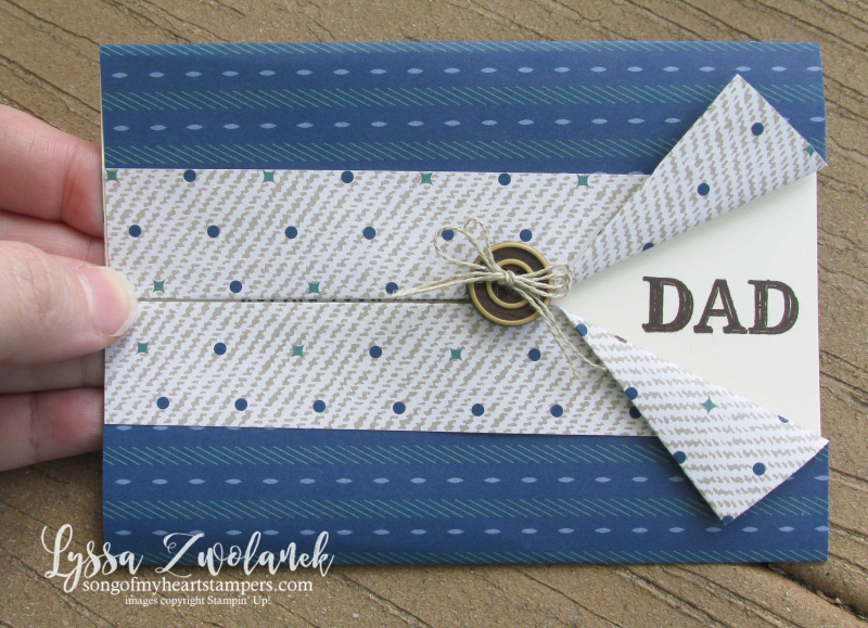 Dapper Dad truly tailored gentleman classic masculine guy cards stampin up