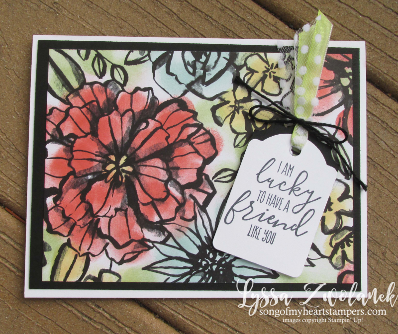 Petal Palette sponge daubers black and white coloring papers adult stampin up hibiscus DIY cardmaking