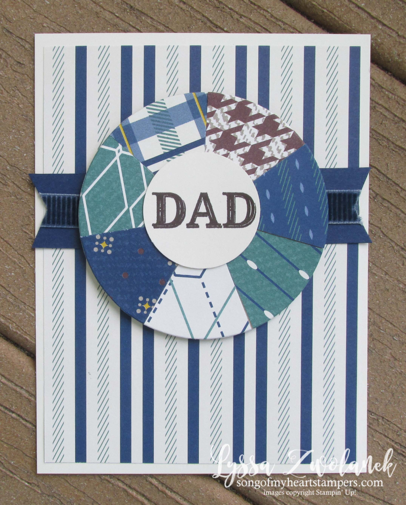 Dapper Dad truly tailored gentleman classic masculine guy septagon heptagon stampin up