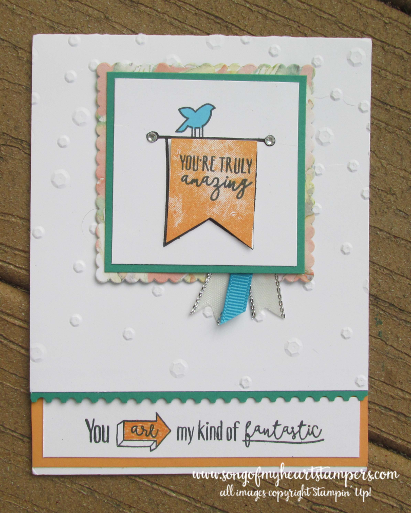 Yay You hostess stampin up spring banner encouragement cards rubber stamps