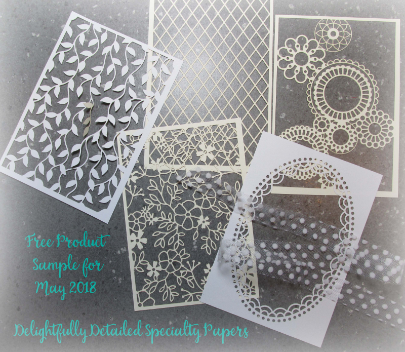 Free samples delightfully detailed laser cut lace papers stampin up Lyssa