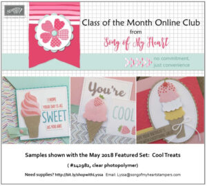 Last chance to get Cool Treats and the May Class of the Month!