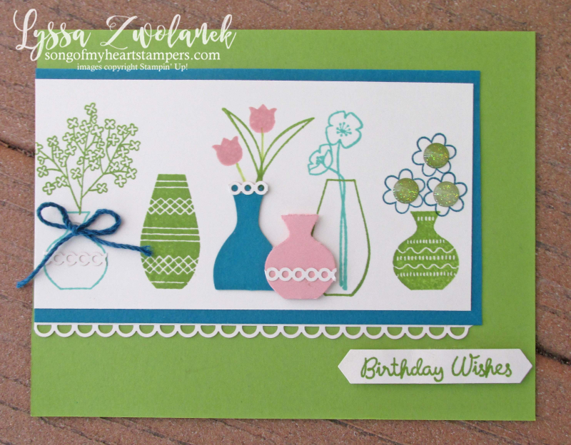 Varied Vases vivid punch art bundle Stampin Up stamparatus tool technique tips Lyssa