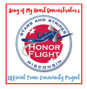 Honor Flight Night cards and decor