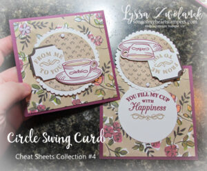 Time for Tea with this Easy Circle Swing Card