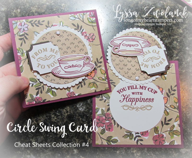 Circle swing card cheat sheets collection Lyssa cardmaking resources helpers sketh tutorials stampin up