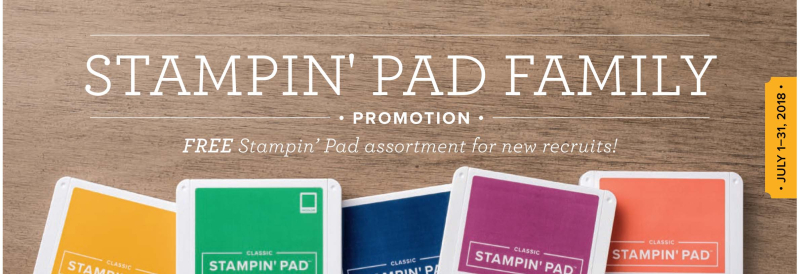 Ink pad family free Stampin Up signup