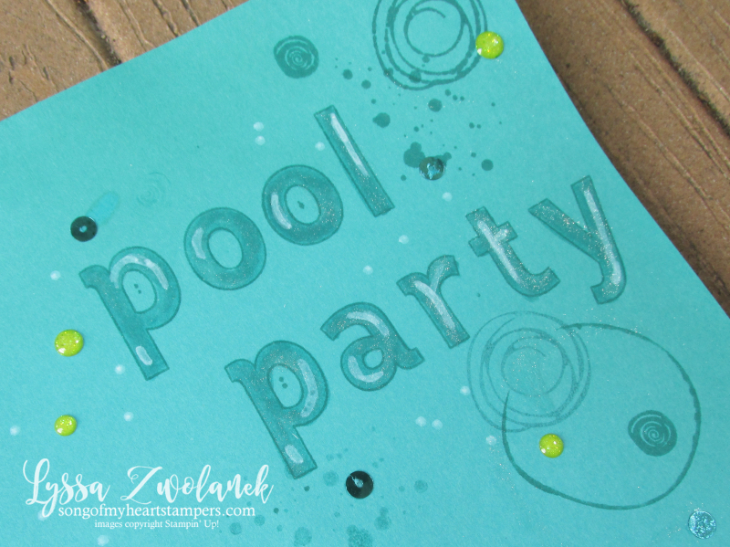 Seaweed under the sea scrapbook layout pool ocean mermaid swirly bird Stampin Up 12x12 layout