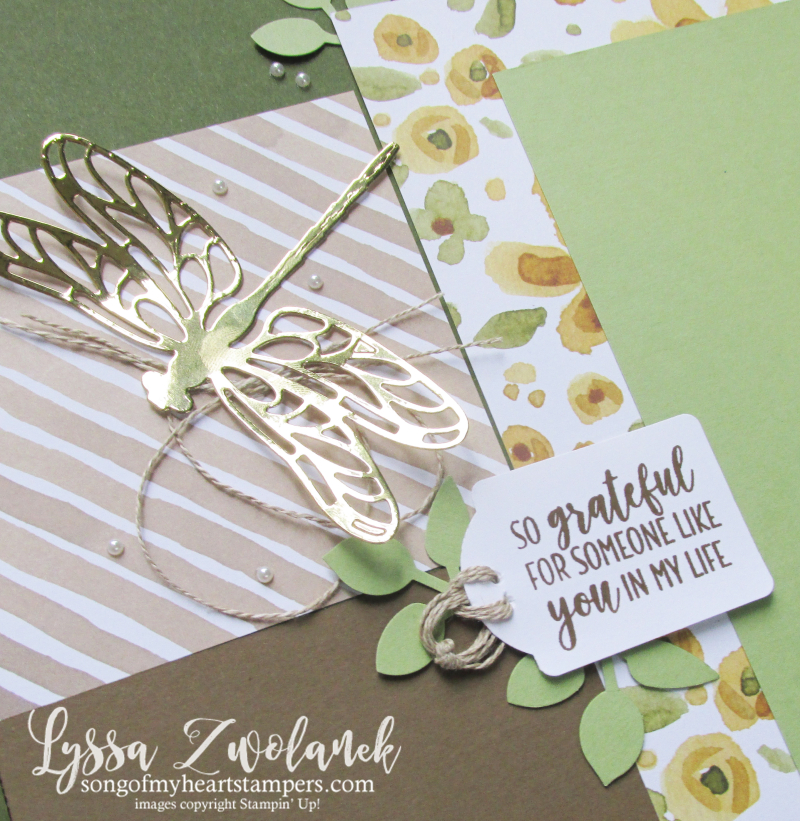 Dragonfly garden scrapbook layouts sizzix big shot pages 12x12 Stampin Up