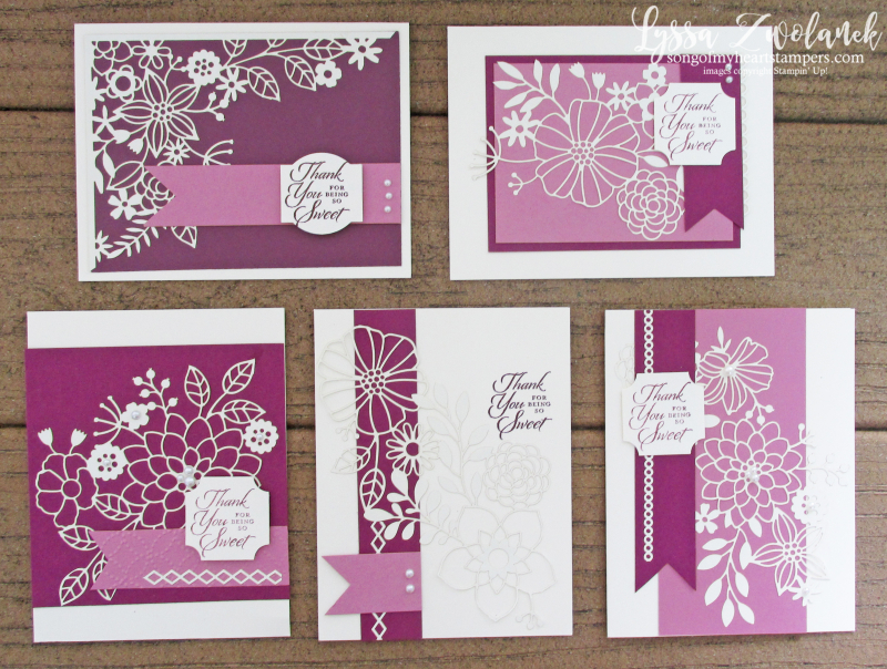 Detailed delightfully lace paper sheets 12x12 Stampin Up DIY punch box cardmaking tutorials