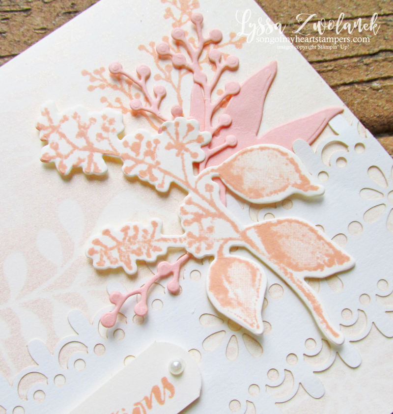 First Frost frosted floral delightfully detailed lace paper stampin up sizzix wedding cardmaking DIY