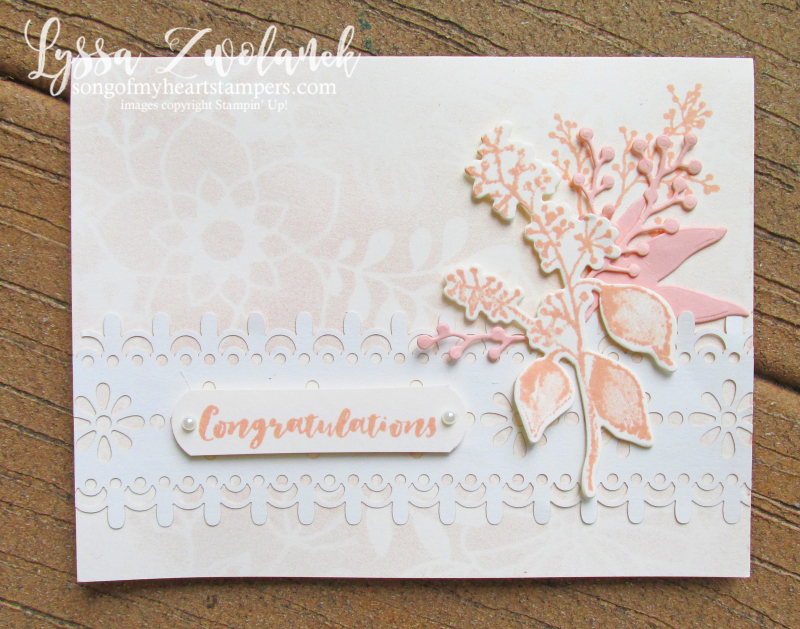 First Frost frosted floral delightfully detailed lace paper sizzix stampin up wedding cardmaking DIY