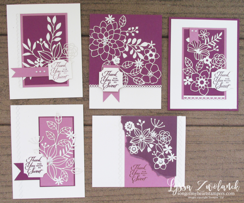 Detailed delightfully lace paper sheets 12x12 Stampin Up DIY punch cardmaking box tutorials