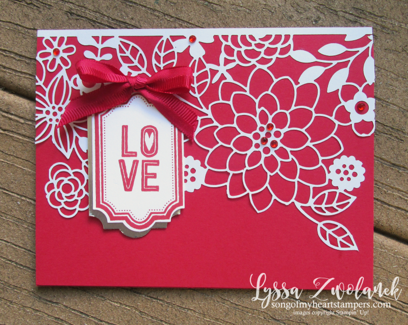 Valentine labels to love wedding cards invitations stampin up lace paper delightfully detailed Lyssa