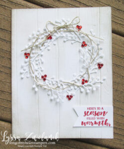 First Frost berry wreath card