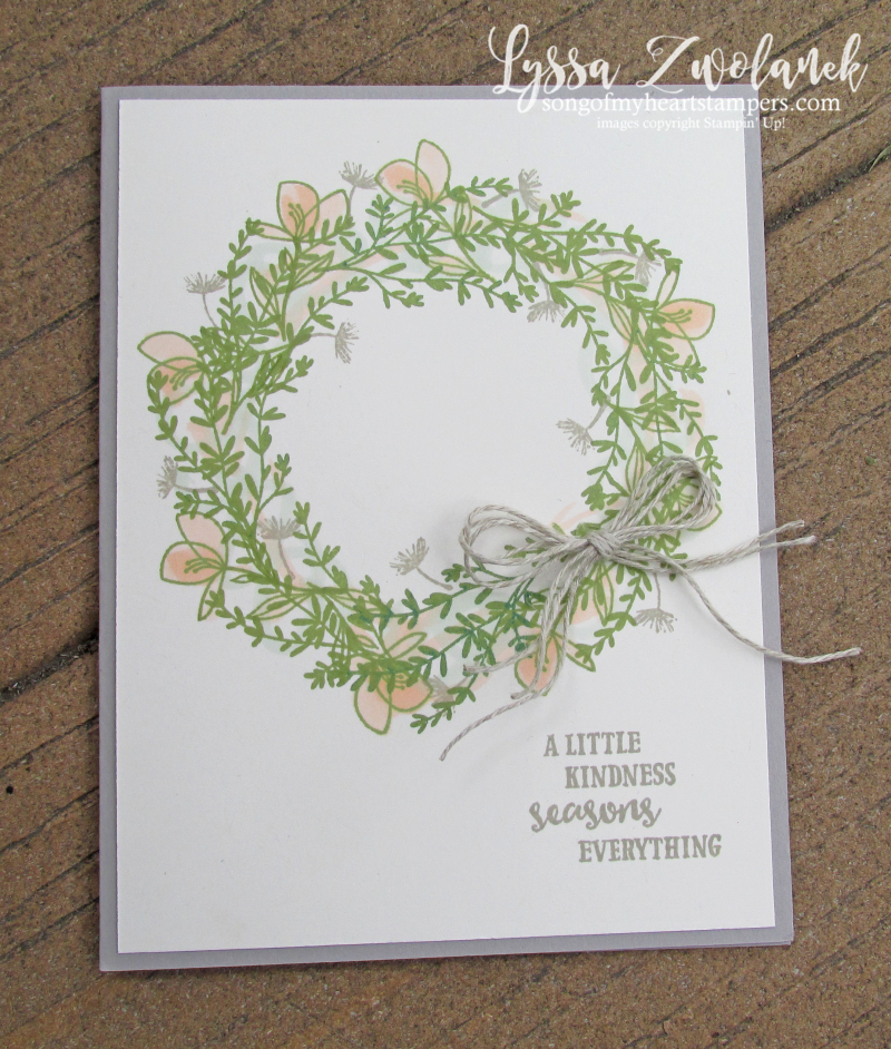 Wreath building tutorial no template necessary rosemary seasoned kindness stampin up