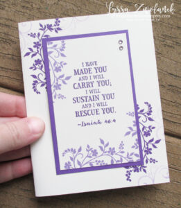 I will sustain you Scripture verse card